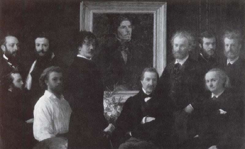 Henri Fantin-Latour Hommage a Delacroix oil painting picture